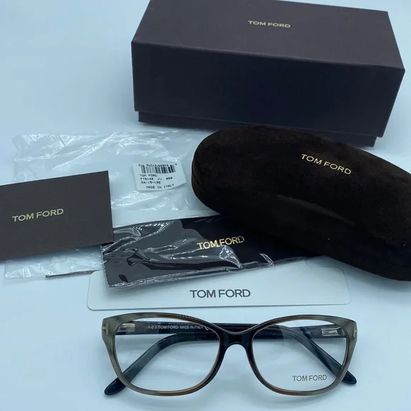 Tom Ford FT5142 050 Dark Brown/Other Women\'s Ophthalmic Frame Amazon.com: Tom Ford Classic Eyeglasses TF5142 050 Brown  main image 3